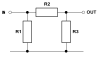 schematic diagram of PI attenuator