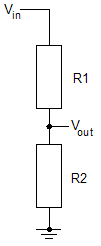 schematic diagram of potential divider