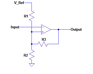 schematic inverting schmitt trigger